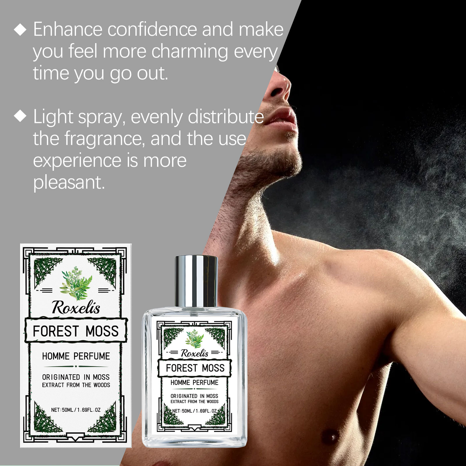 Perfume Fragrance List - Fragrância Corporal Masculina Roxelis 50ml Aroma