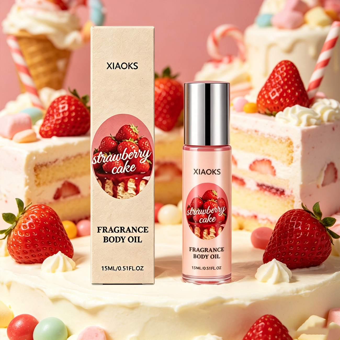 Perfume Adrien Fragrance - 1 Frasco de Perfume Roll-On Doce