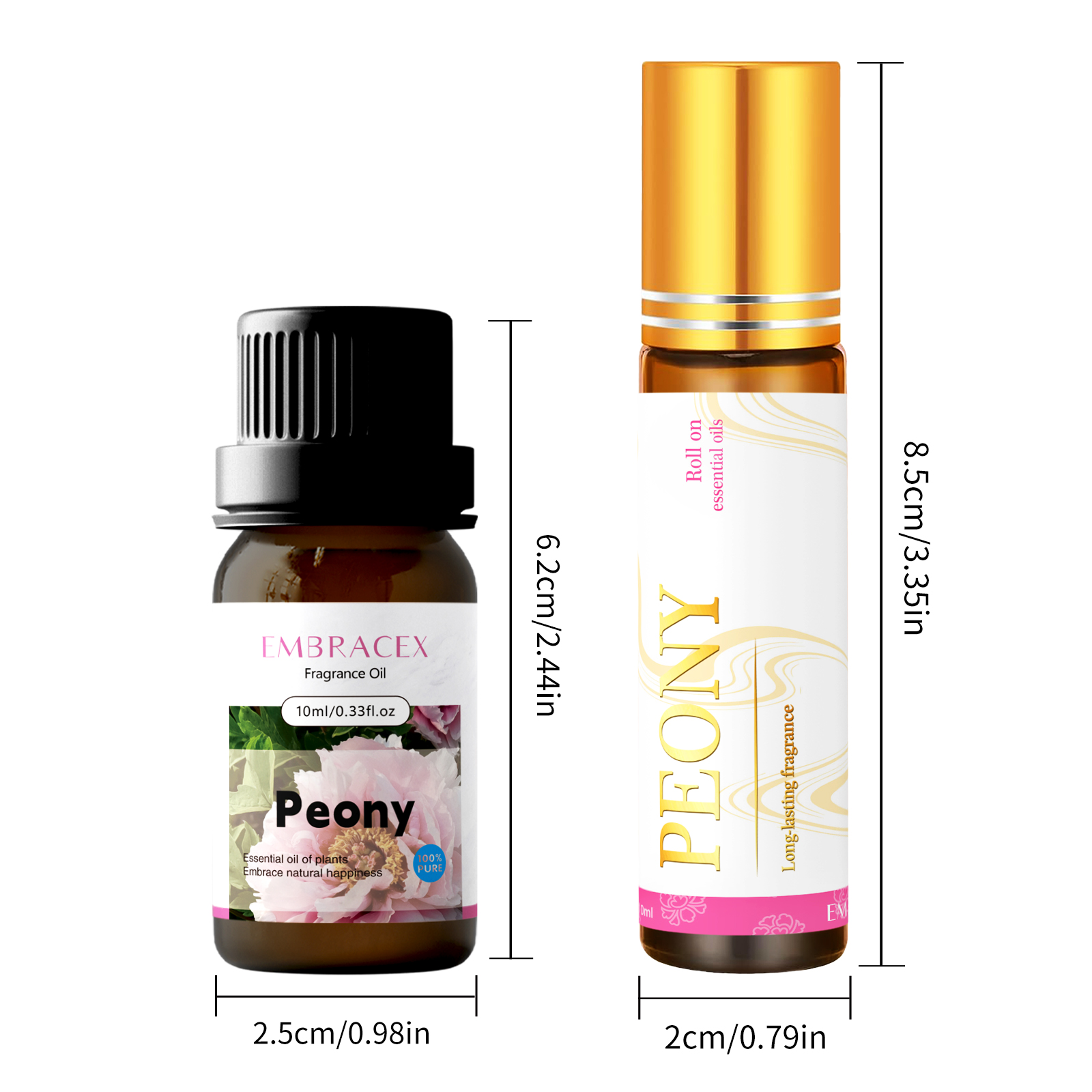 2PC/1PC Óleo Essencial de Peôn - Sandalwood Perfume Oil avaliação e preço