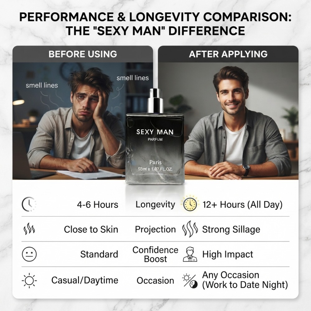 Perfume Masculino Sexy 55ML, F - Unique Perfume Fragrance avaliação e preço
