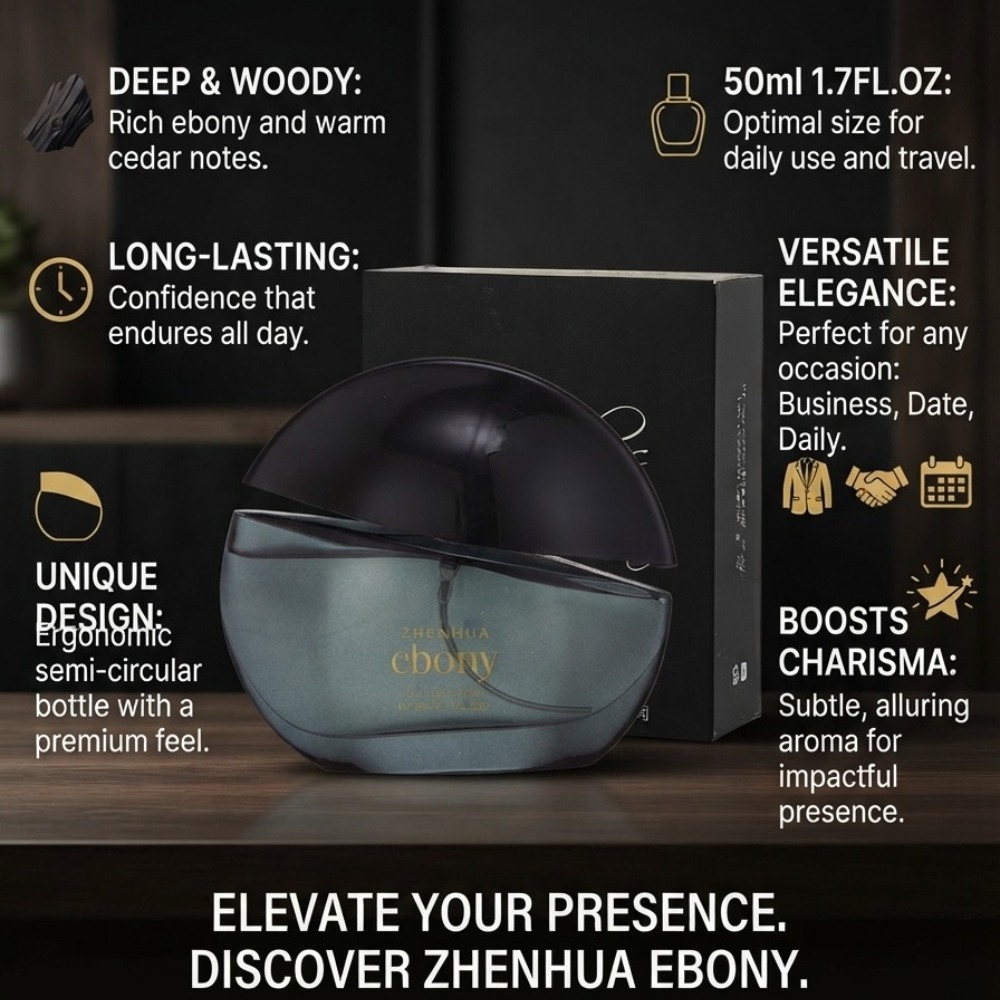 Perfume Luxuoso Ebony 50ML Fra - Unique Perfume Fragrance avaliação e preço