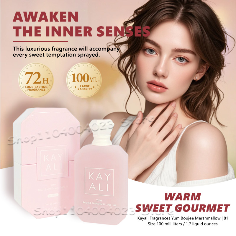 100ML Kayali Yum Boujee Marshm - Perfume Juicy Fragrance avaliação e preço